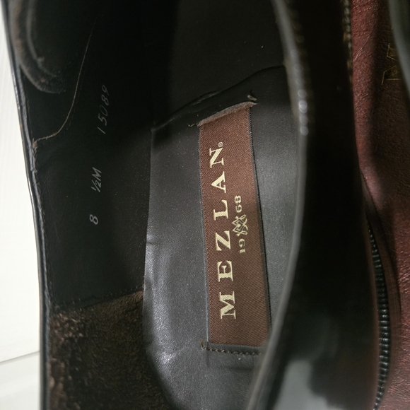 Mezlan Brown Oxford Dress Shoes Polished Leather and Traditional Lace-Up  Sz 8.5 main image 5